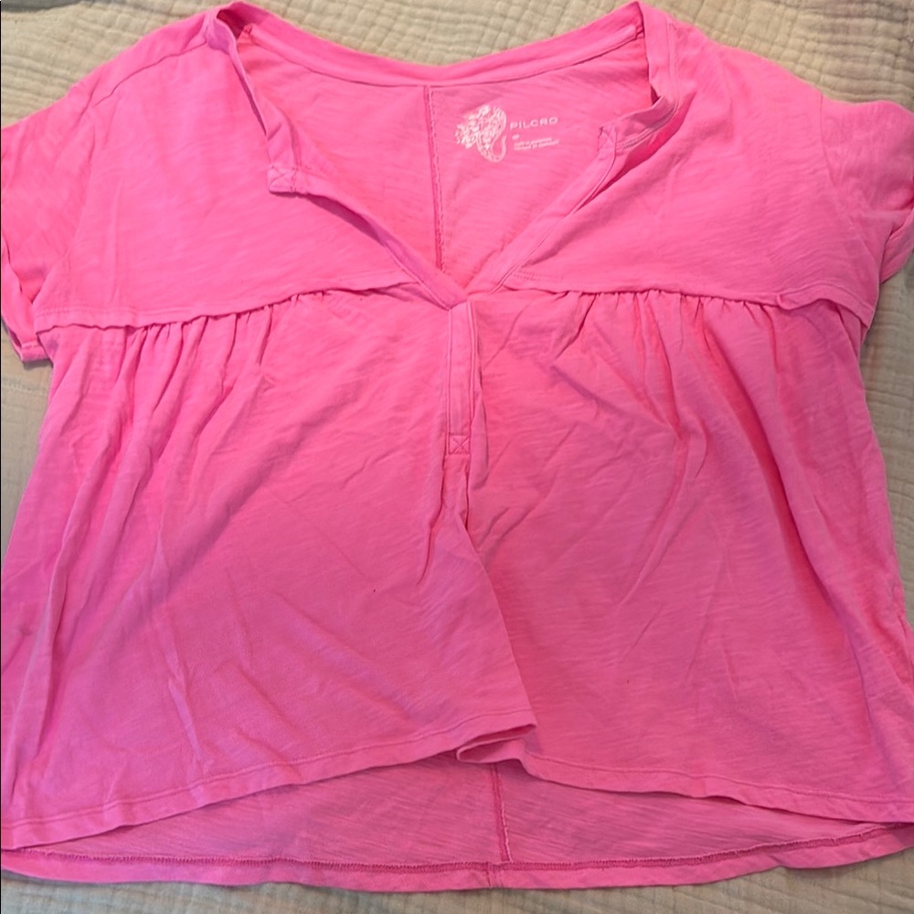 Pilcro Bright Pink Tee